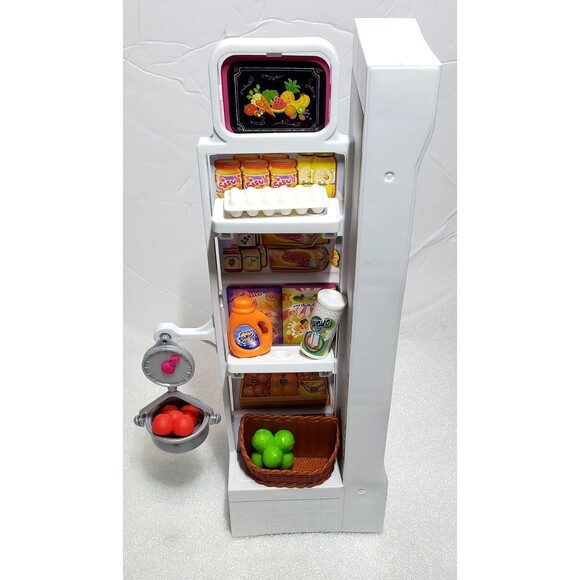 ​Barbie Supermarket Set w/ Doll, Working Features and 25 Pieces! Complete Set - Picture 8 of 16